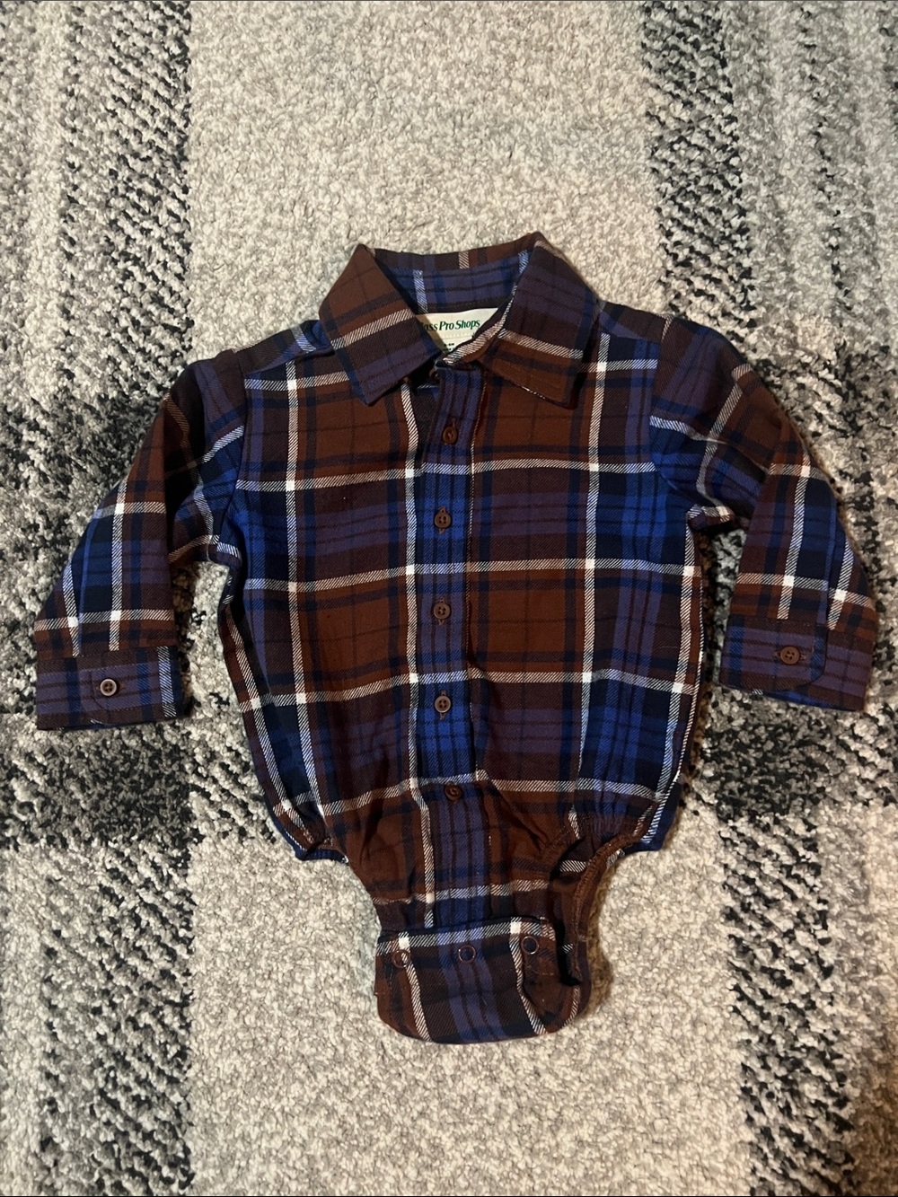 Bass Pro Shops Baby Flannel shirt body suit